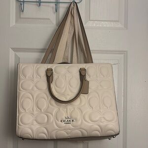 Coach Cream Tote Bag